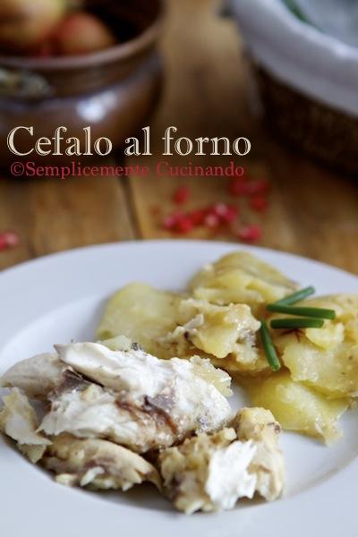 cefalo al forno con patate