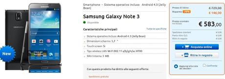 galaxy note 3 offerta Marco Polo Expert e lo sconto del Galaxy Note 3... Nuovo errore.