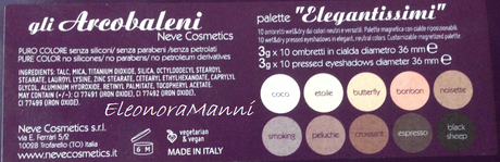 Palette Elegantissimi Neve Cosmetics: Swatch e Pareri