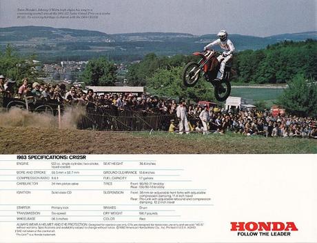 Vintage Brochures: Honda CR 125 R 1983 (Usa)