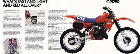 Vintage Brochures: Honda CR 125 R 1983 (Usa)