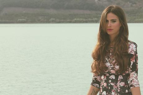 lovehandmade_2013_outfit fashion blog_bodycon floral dress H&M_Sergio Rossi heels