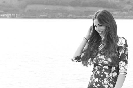 lovehandmade_2013_outfit fashion blog_bodycon floral dress H&M_Sergio Rossi heels