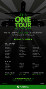 Microsoft annuncia 'Xbox One Tour'