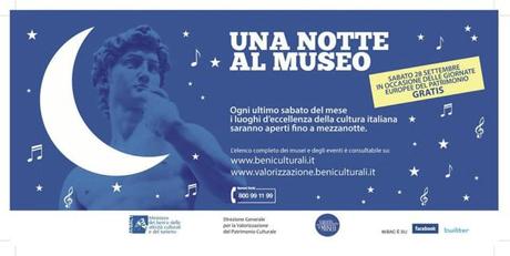 Il 28 Settembre a Roma tutti al Museo…anche di notte…gratis!