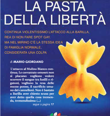 Pesantissimo:Fail Barilla, interviene Libero