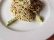 Risotto crema zucchine gorgonzola Rice courgettes cream