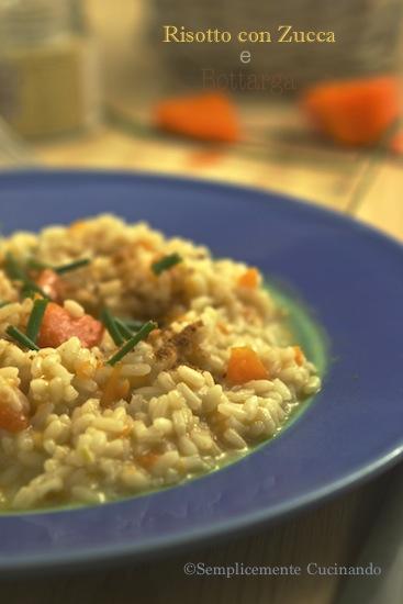 risotto zucca e bottarga 