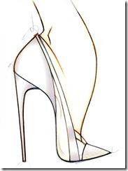 Casadei for Prabal Gurung SS 14. Pump white