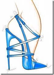 Casadei for Prabal Gurung SS 14. Pump blue