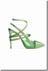 CASADEI FOR PRABAL GURUNG SS14 GREEN PUMP