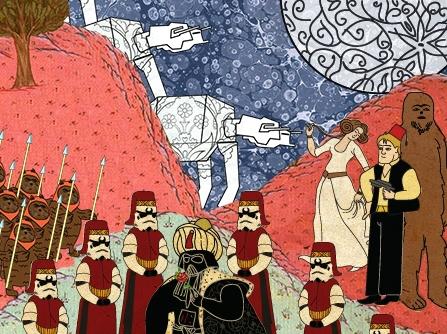 Credits @ Murat Palta 'Star Wars depicted as an Ottoman miniture'