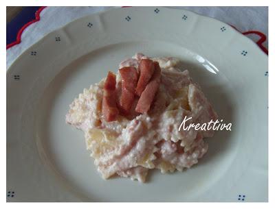 Farfalle con ricotta e mortadella