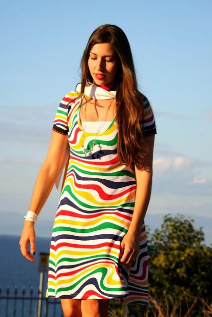 Colorful JC dress