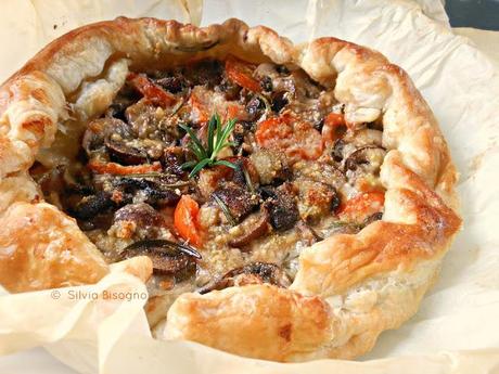 Quiche ai funghi e pomodorini