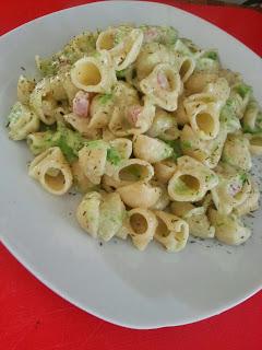 conchiglie prosciutto verza e sottiletta