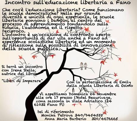 Educazione Libertaria: incontro a Fano (PU)
