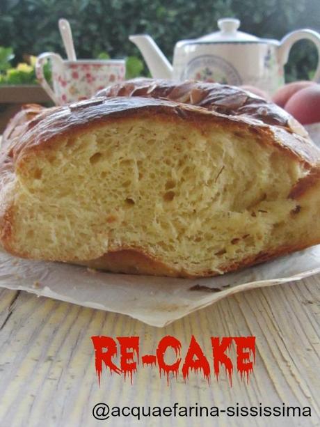 Re - cake: treccia con confettura di pesche