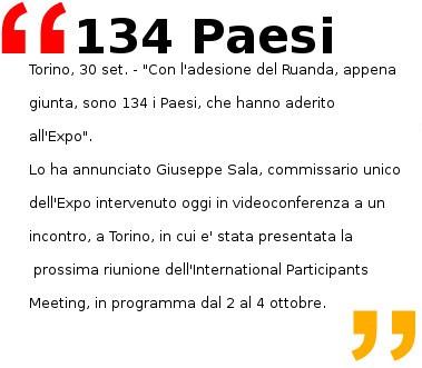 Expo 2015 Paesi partecipanti