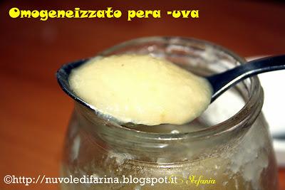 Omogeneizzato pere - uva