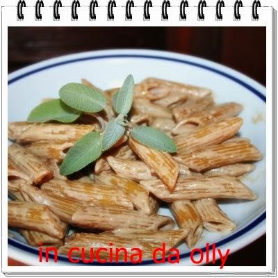 Penne con crema al caffè