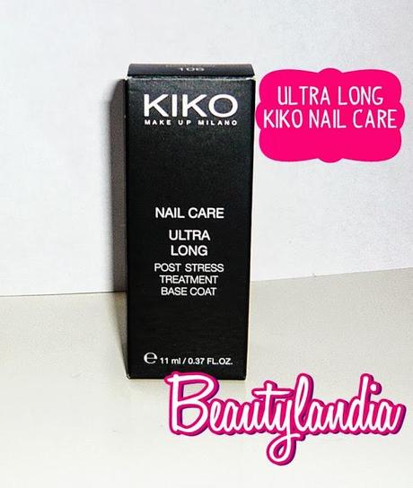 KIKO NAIL CARE- Ultra Long Post Stress Tratment Base Coat -