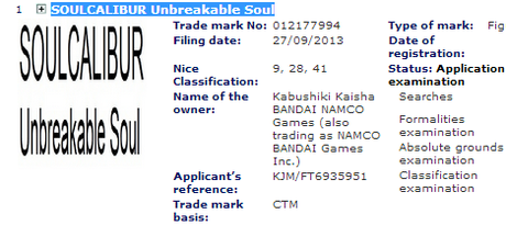 soul calibur unbreakable soul registrazione