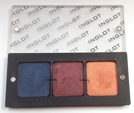 [Review Inglot]: Eye shadow DS 483, Pearl 452, Shine AMC 15. La mia palette cosmopolita ^_^