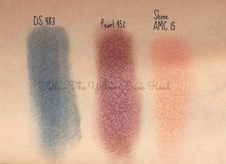 [Review Inglot]: Eye shadow DS 483, Pearl 452, Shine AMC 15. La mia palette cosmopolita ^_^