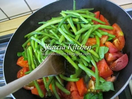 Penne con fagiolini e ... collaborazione con Gustissimo!