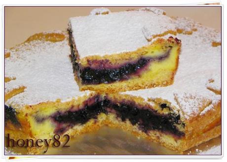 CROSTATA CREMA E CONFETTURA DI MIRTILLI
