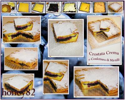 CROSTATA CREMA E CONFETTURA DI MIRTILLI