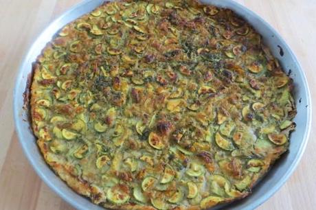 farina di ceci, farina di farro, zucchine