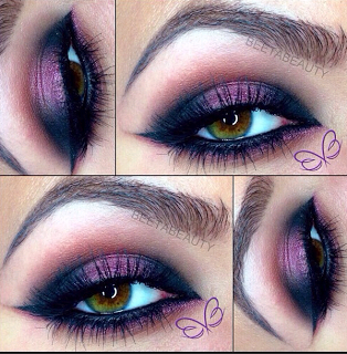 Trucco del giorno#76: Plum&Noir; @beetabeauty inspired.