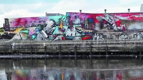 Il mural più grande d'Argentina, sulle rive del Riachuelo, a Buenos Aires