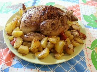 Pollo arrosto con patate