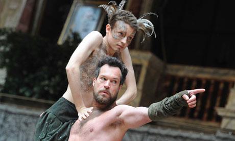 A Midsummer Night's Dream performed at the Globe Theatre