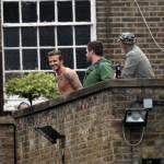 David Beckham in biancheria intima sui tetti di Londra per H&M02