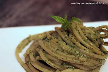 Spaghetti al pesto di menta