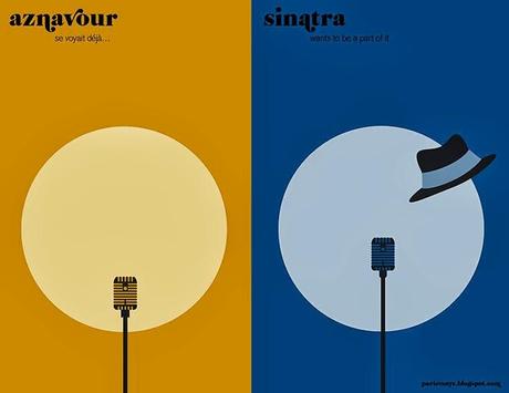 Paris vs New York - Le illustrazioni minimaliste di Vahram Muratyan