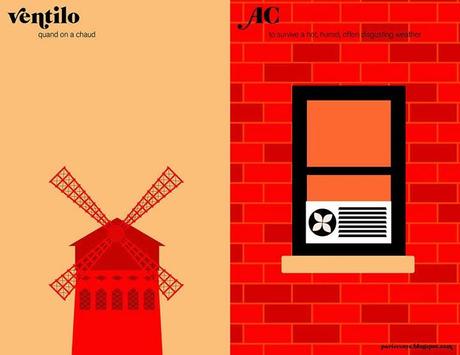 Paris vs New York - Le illustrazioni minimaliste di Vahram Muratyan