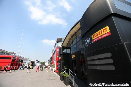 Pirelli motorhome in the Monza paddock