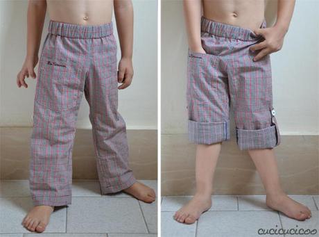 make pants from a shorts pattern