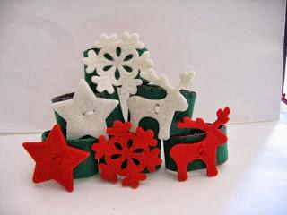 regalini semplici semplici...portatovaglioli natalizi