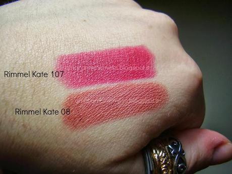 [HAUL&SWATCH;] Cialde Neve e rossetti Rimmel Kate