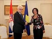 prima visita presidente croato josipović kosovo