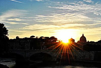 Il tramonto di Roma.