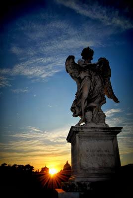 Il tramonto di Roma.