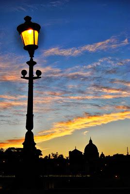 Il tramonto di Roma.