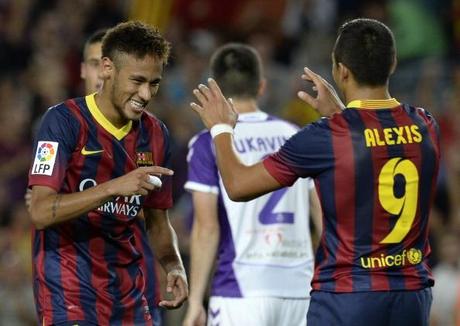 Barcellona-Valladolid 4-1: Sanchez & Neymar, è show sudamericano